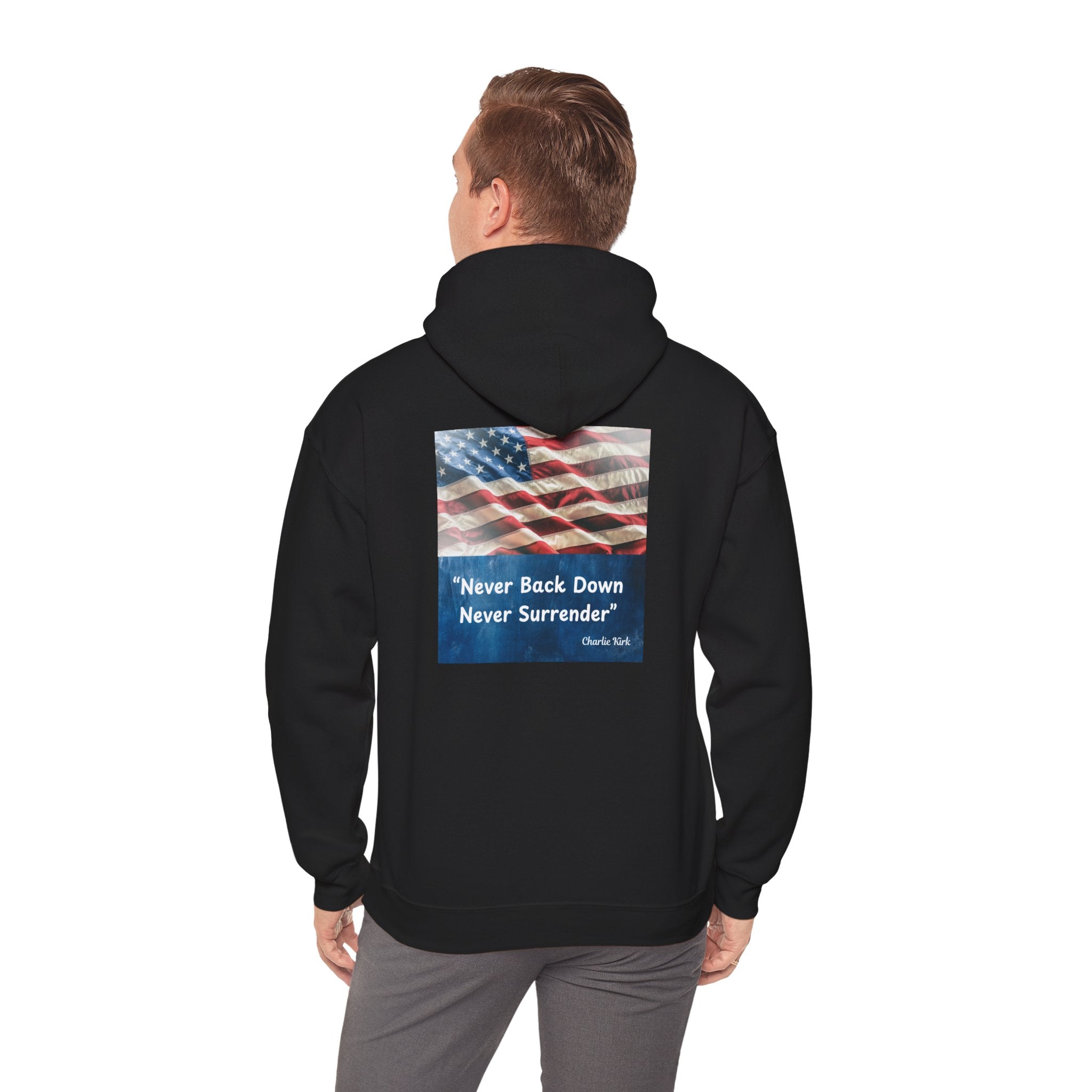 Never Back Down Never Surrender ''Charlie Krik''Hoodie