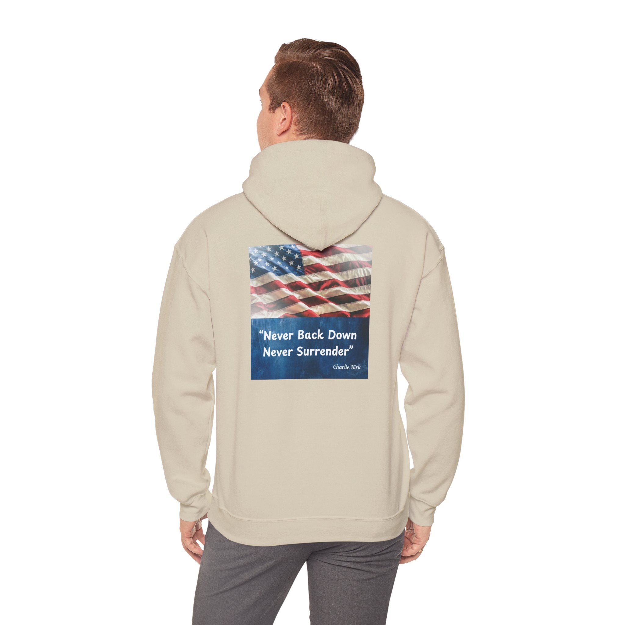 Never Back Down Never Surrender ''Charlie Krik''Hoodie