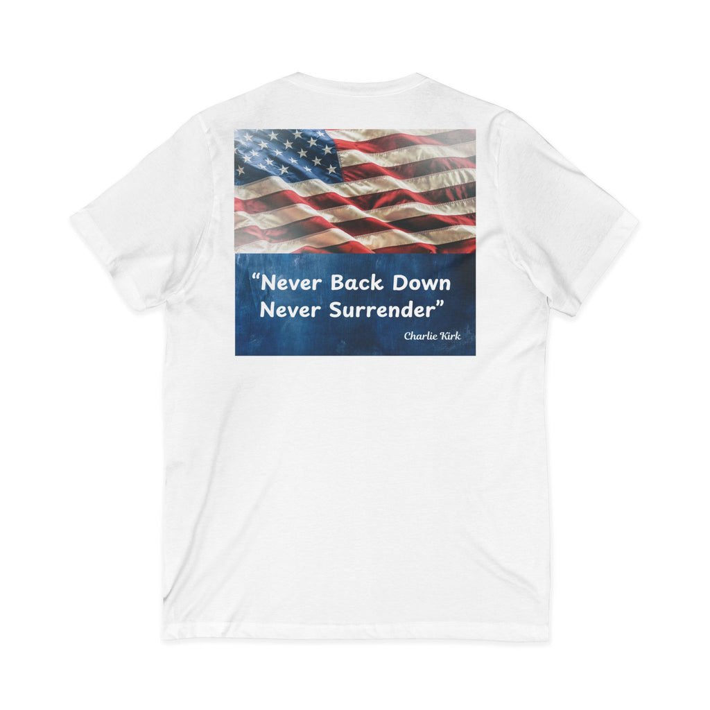 Never Back Down Never Surrender ''Charlie Krik'' V-Neck