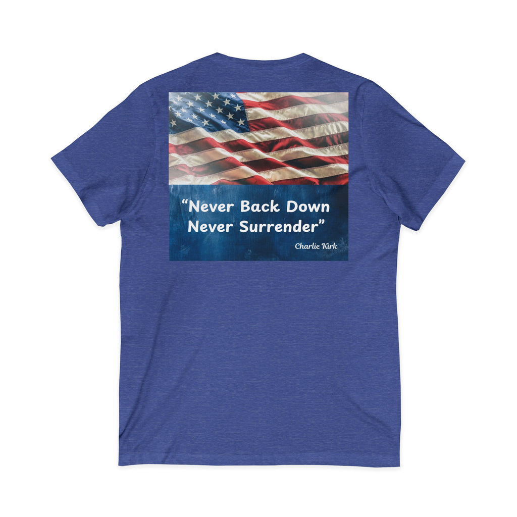 Never Back Down Never Surrender ''Charlie Krik'' V-Neck