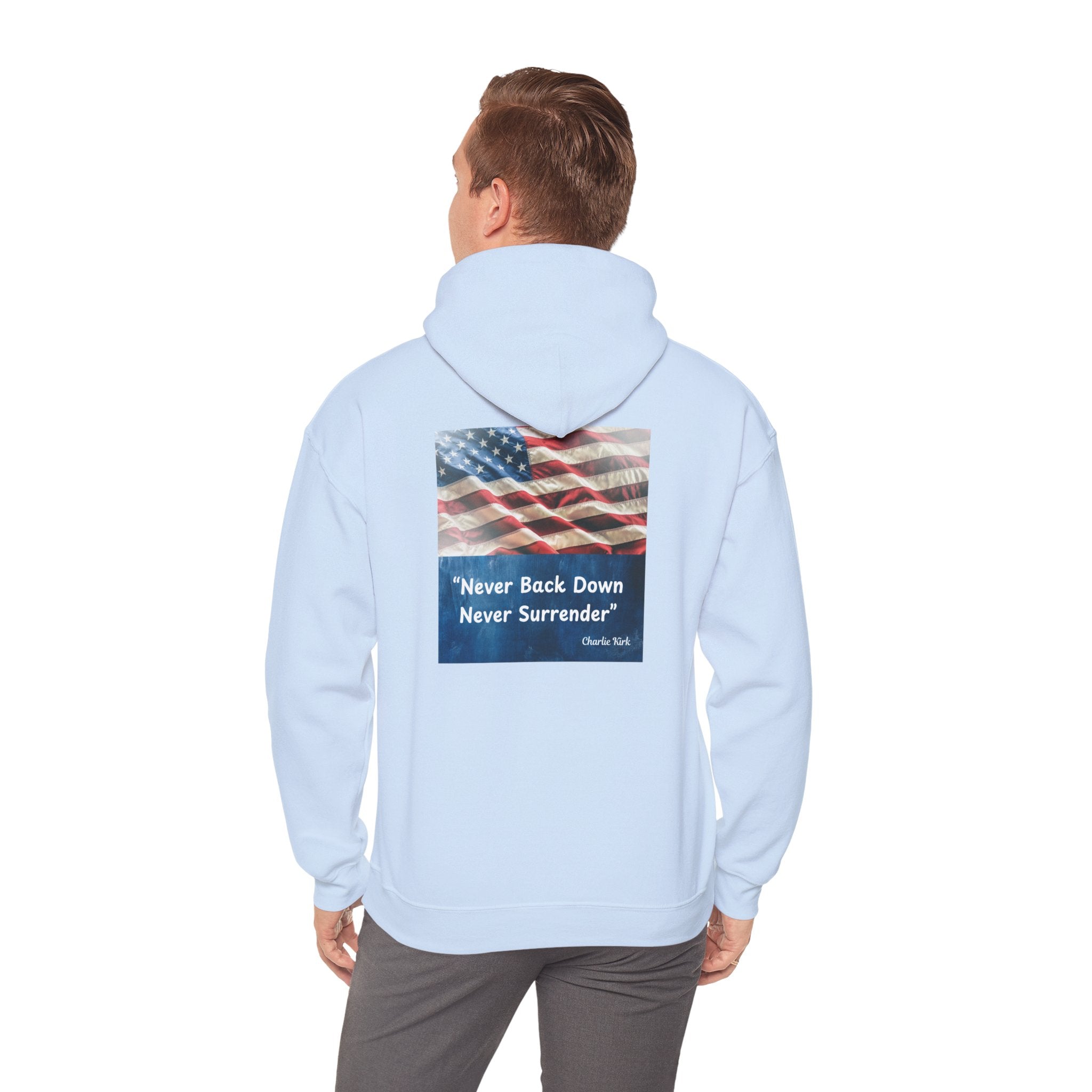 Never Back Down Never Surrender ''Charlie Krik''Hoodie