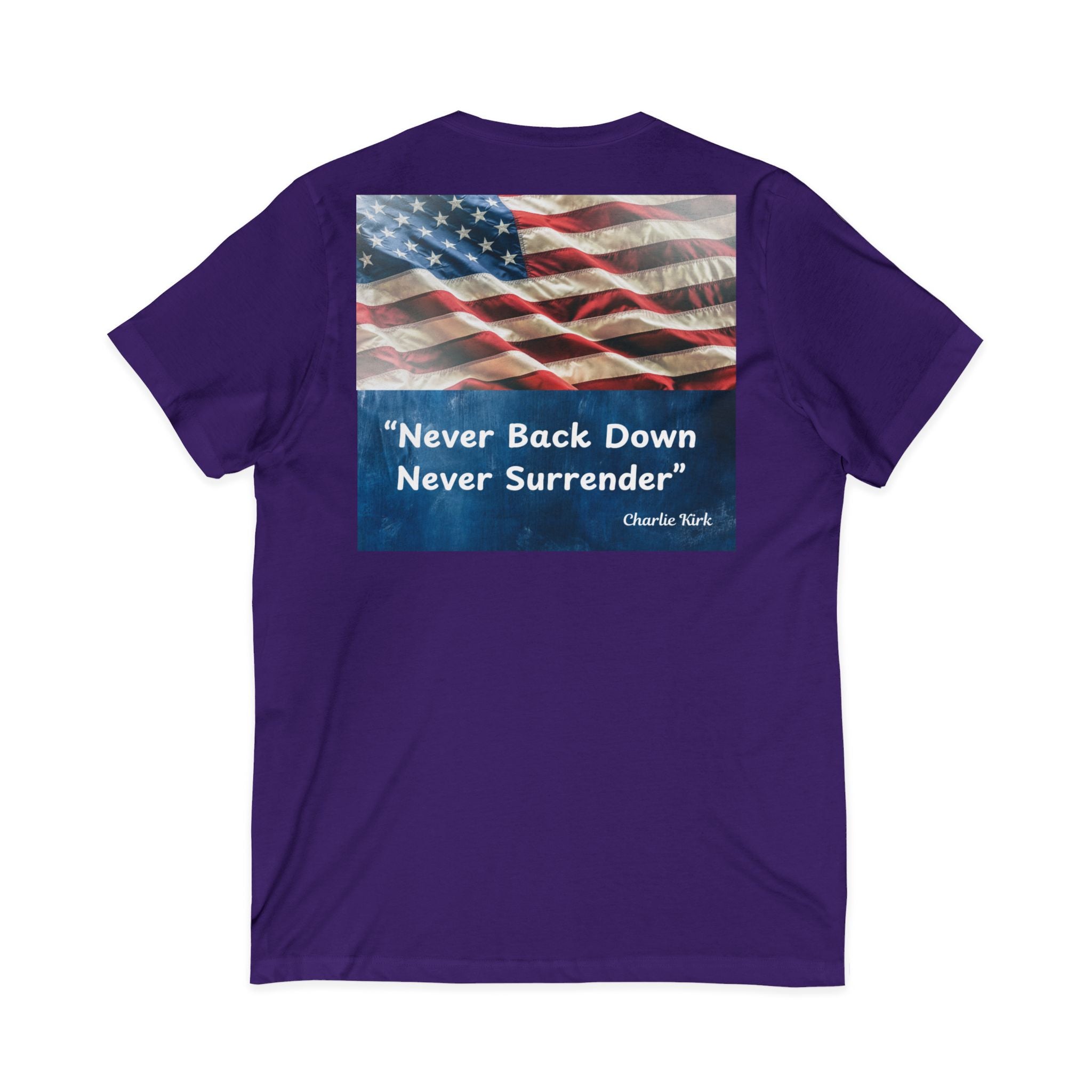 Never Back Down Never Surrender ''Charlie Krik'' V-Neck
